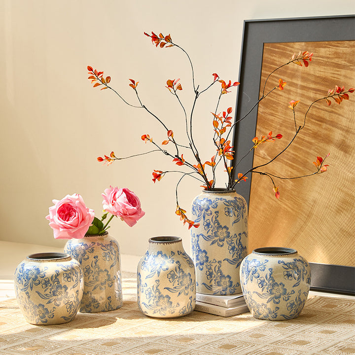 Blue & White Ceramic Vase