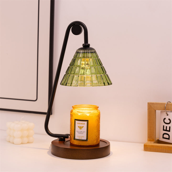 Industrial-Style Glass Table Lamp
