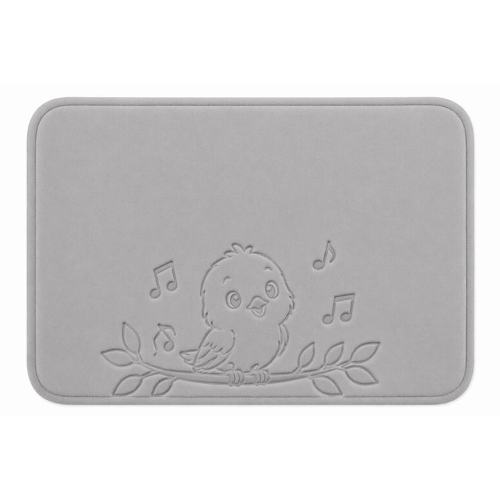 Playful Bird-Themed Bath Mat