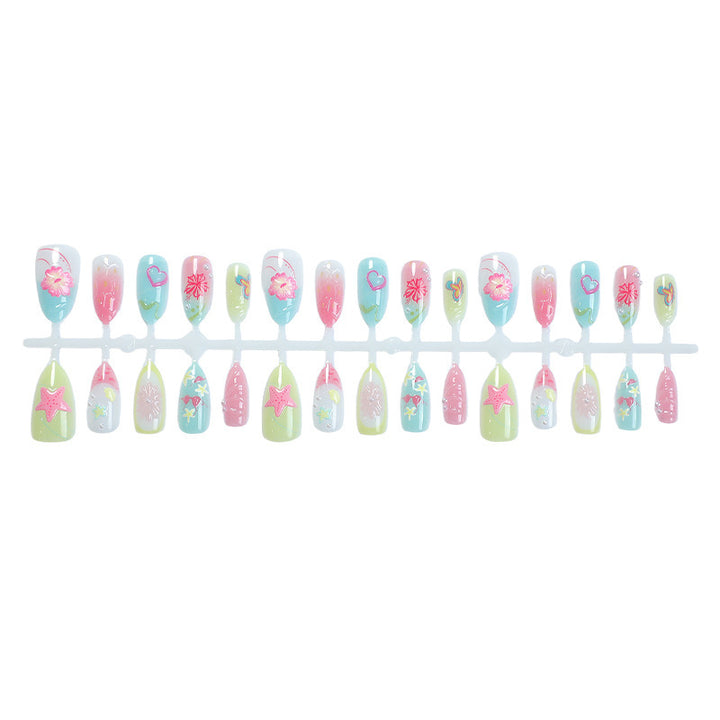 Artistic Floral Press-On Nail Collection kalsten