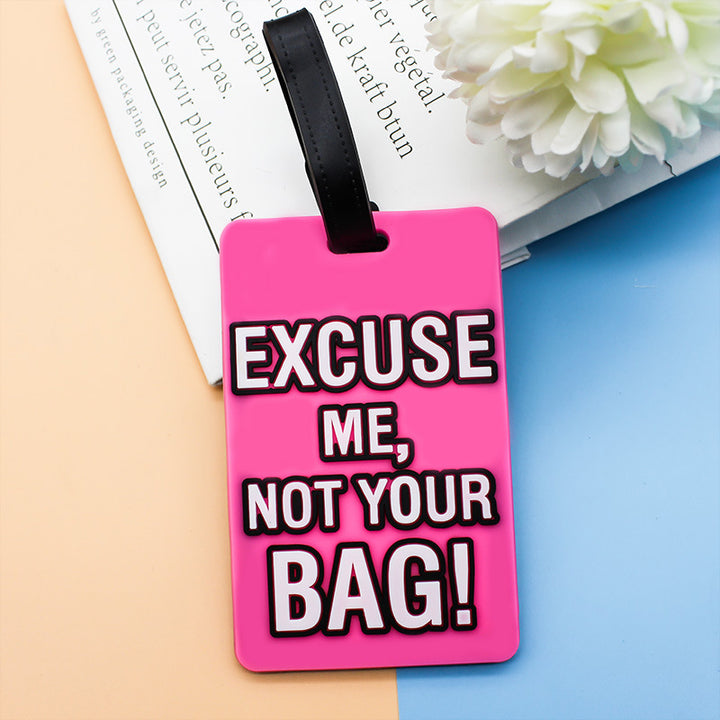 Unisex Luggage Tag with Funny Saying Kalsten