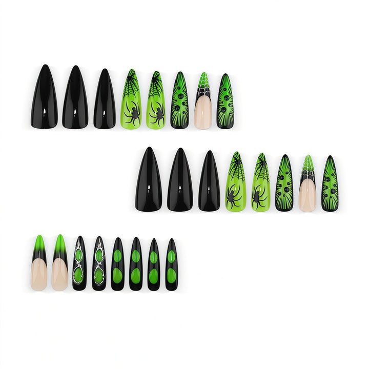 Spooky Nail Art Set with Spider Design Kalsten