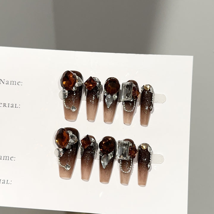 Decorative Press-On Nail Art Set