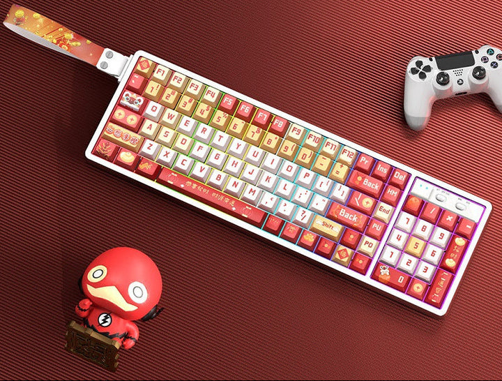Customizable RGB Gaming Keyboard with Artistic Keycaps Kalsten
