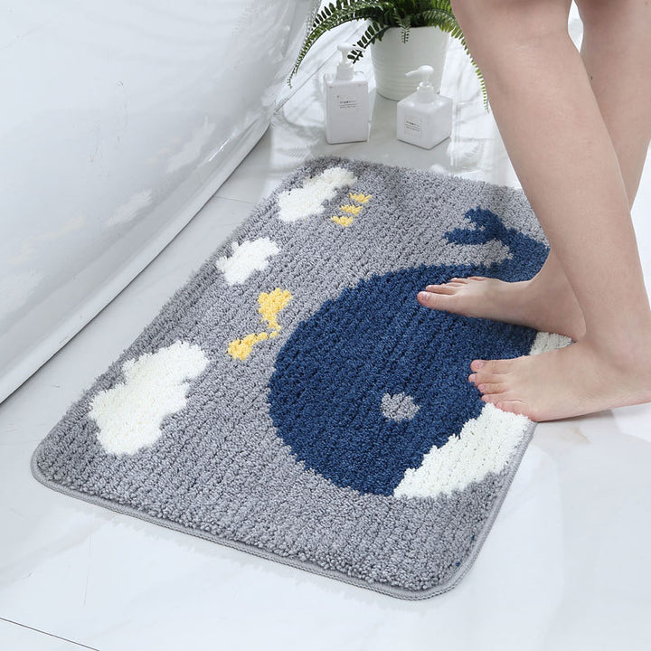Cat-Themed Soft Bath Mat for Bathroom