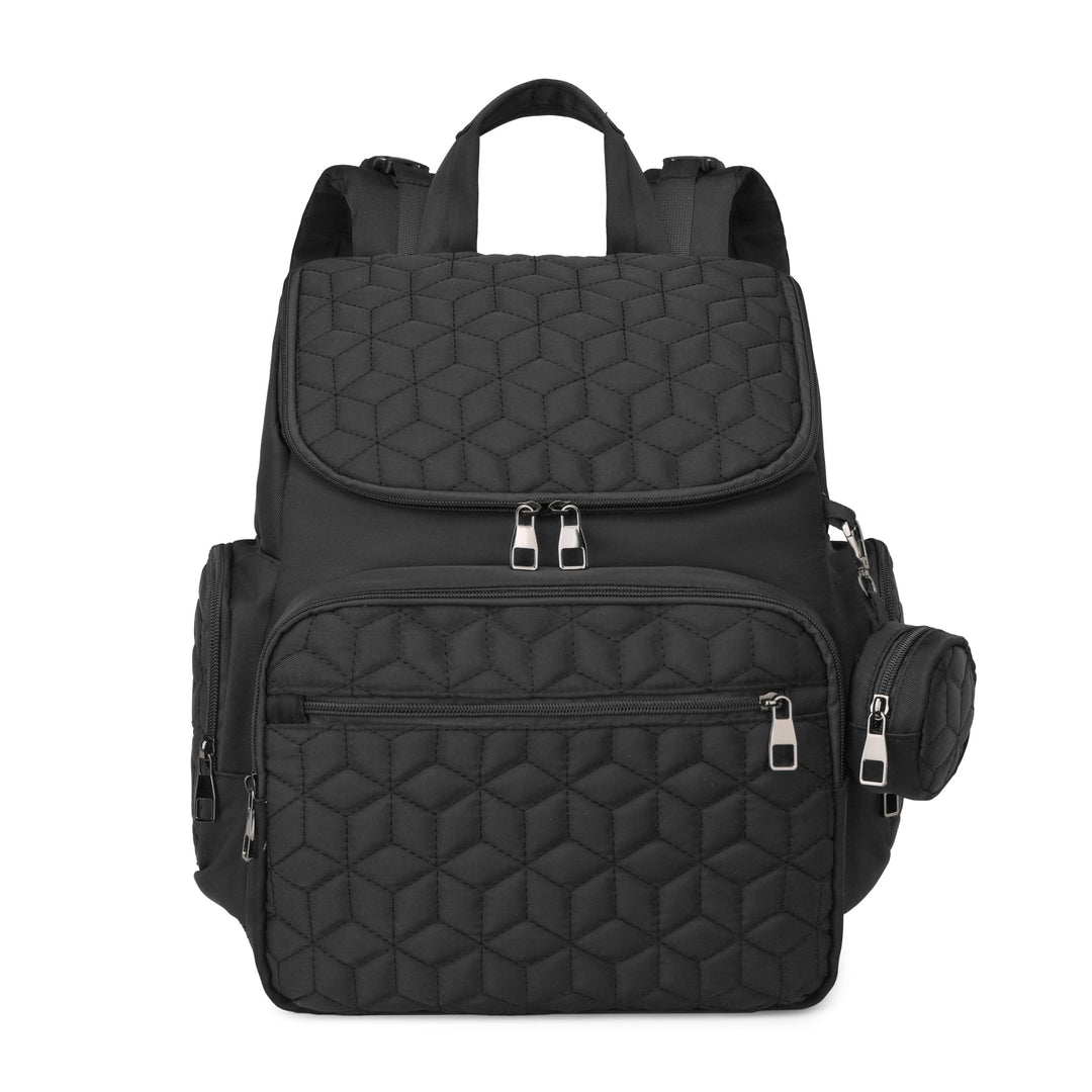 Versatile Quilted Multi-Pocket Backpack Kalsten