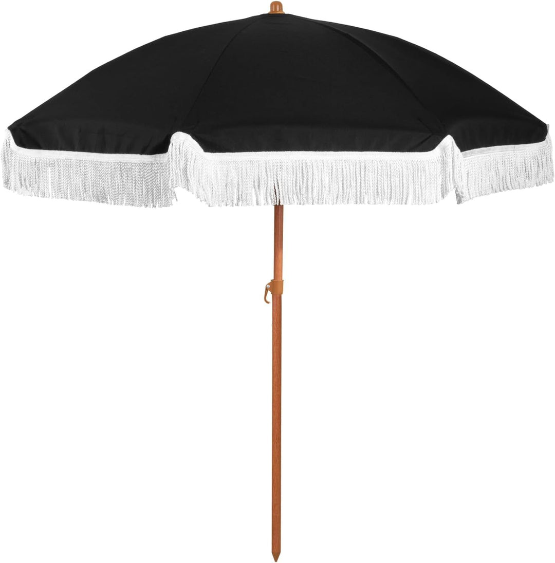 Women's sun umbrella with tassels and striped design Kalsten