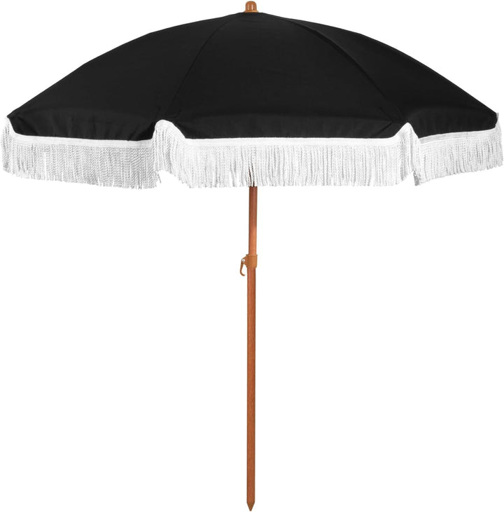 Women's sun umbrella with tassels and striped design Kalsten