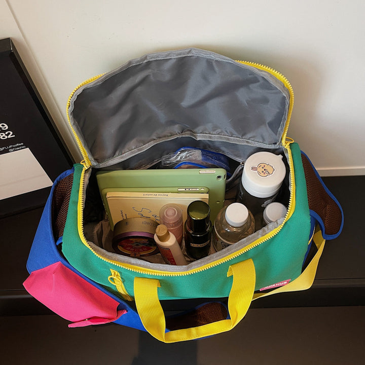 Colorful Multi-Pocket Active Travel Duffle Bag Kalsten