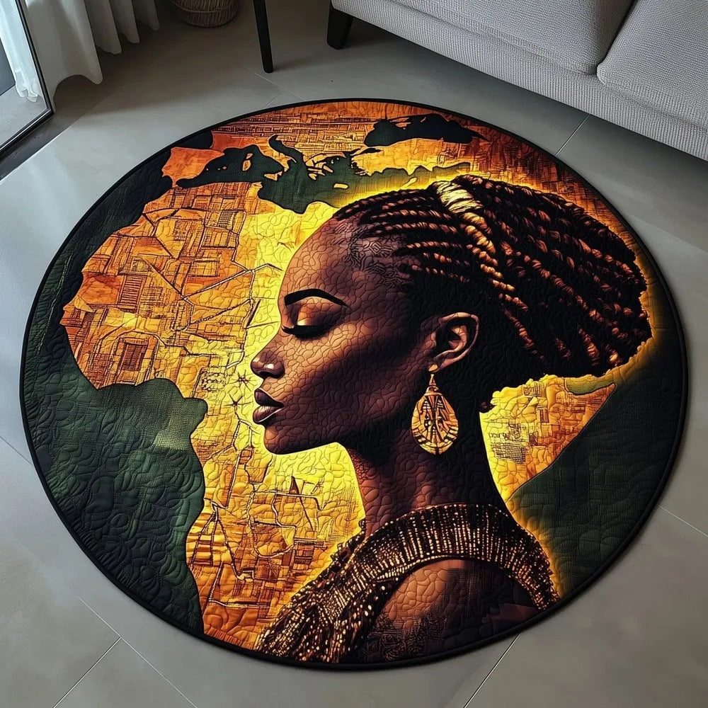 Artistic African Silhouette Area Rug