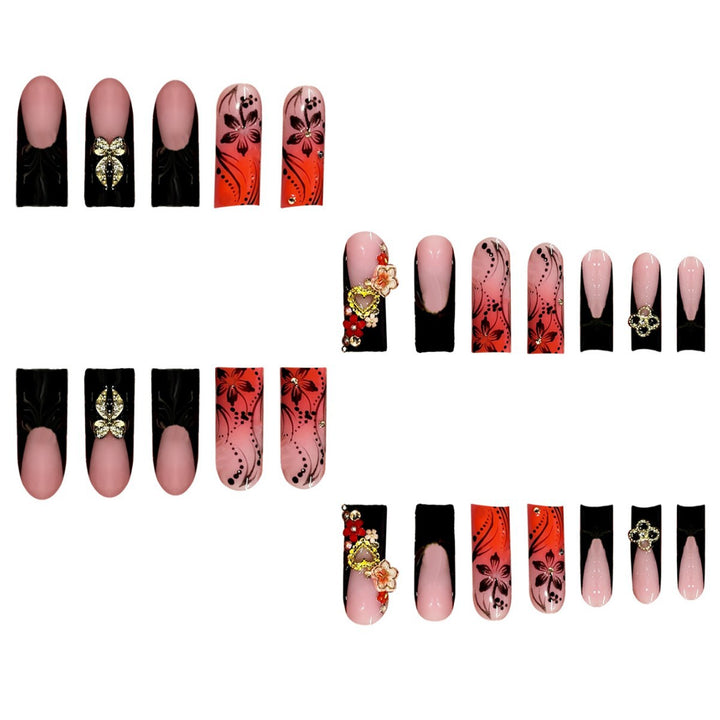 Artistic Long Stiletto Press-On Nails Kalsten