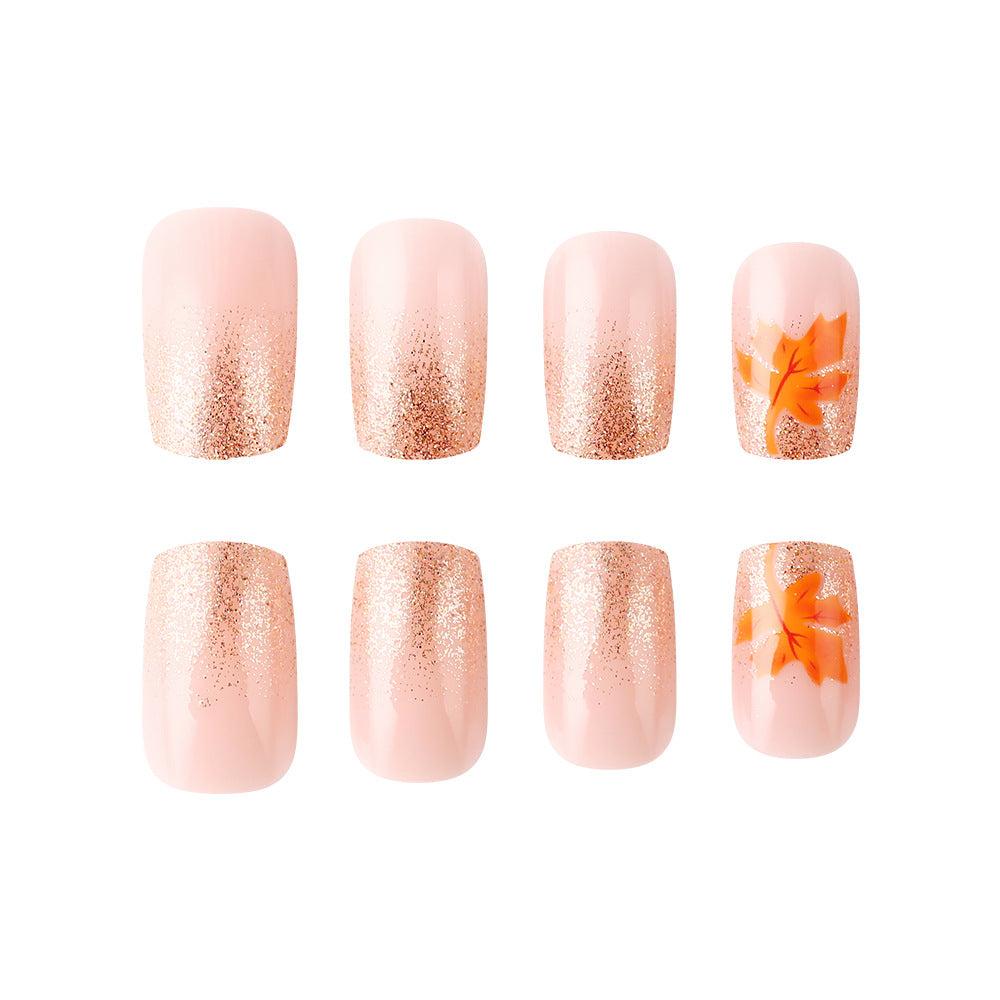 Autumn-Inspired Gel Nail Art Set Kalsten