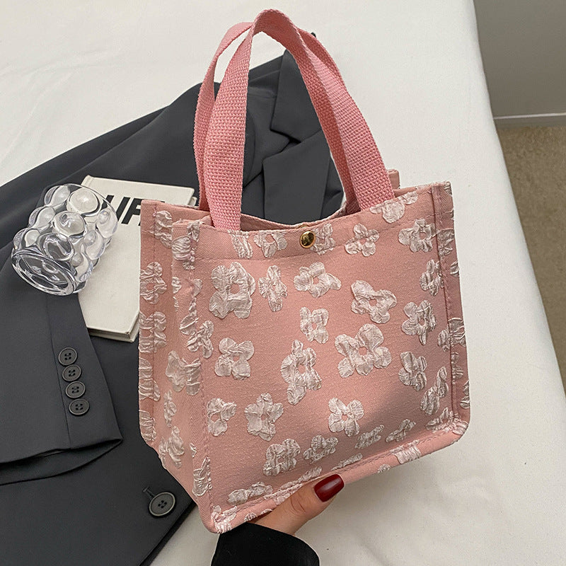 Floral Print Mini Tote Bag