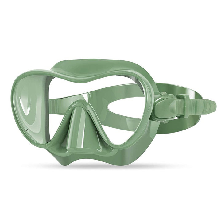 Diving mask with flexible silicone edge and clear field of vision Kalsten