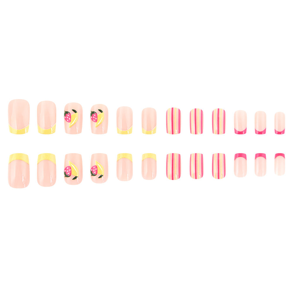Artistic Fruit-Inspired Gel Nail Art Set Kalsten