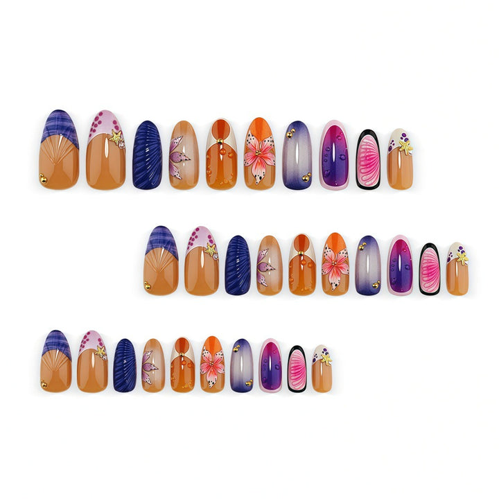 Exclusive Art Nails with Floral Accents Kalsten