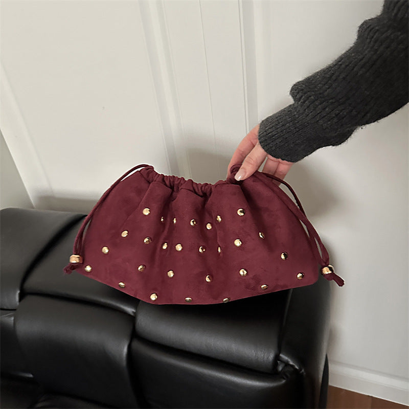 WoChic Studded Drawstring Clutch Bag Kalsten