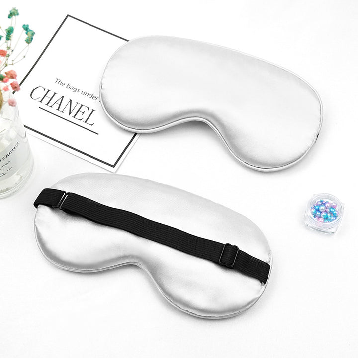 Unisex nan luxurious silk sleep mask with contoured eye cavity and adjustable elastic band Kalsten