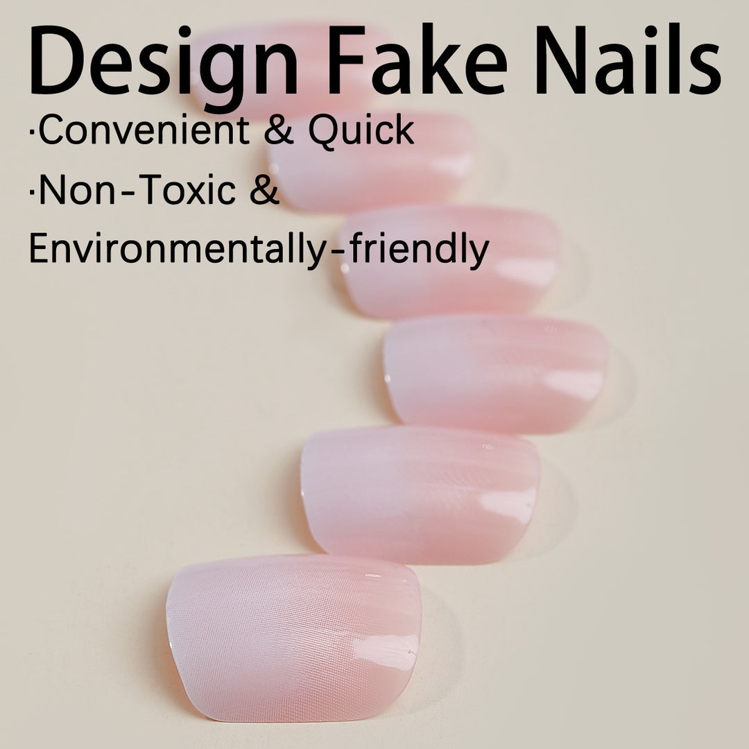 Artificial nail set with elegant natural finish Kalsten