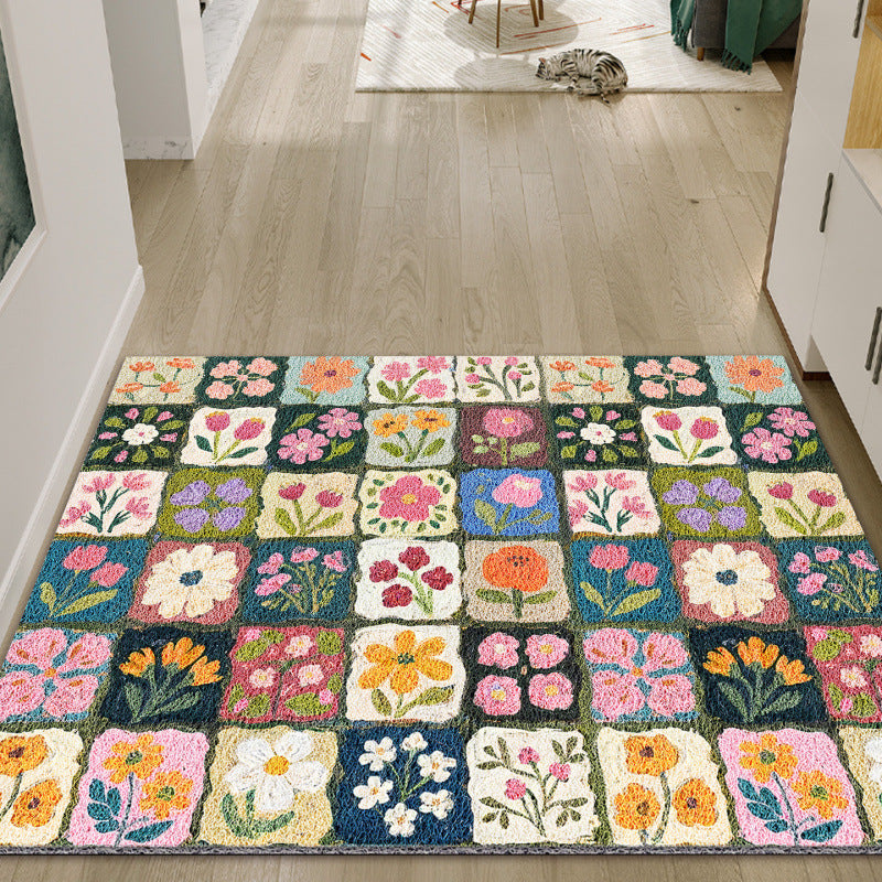 Floral Patchwork Area Rug Kalsten
