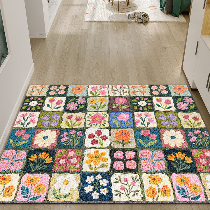 Floral Patchwork Area Rug Kalsten