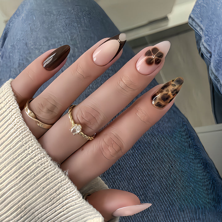 Elegant Stiletto Press-On Nail Art Set Kalsten