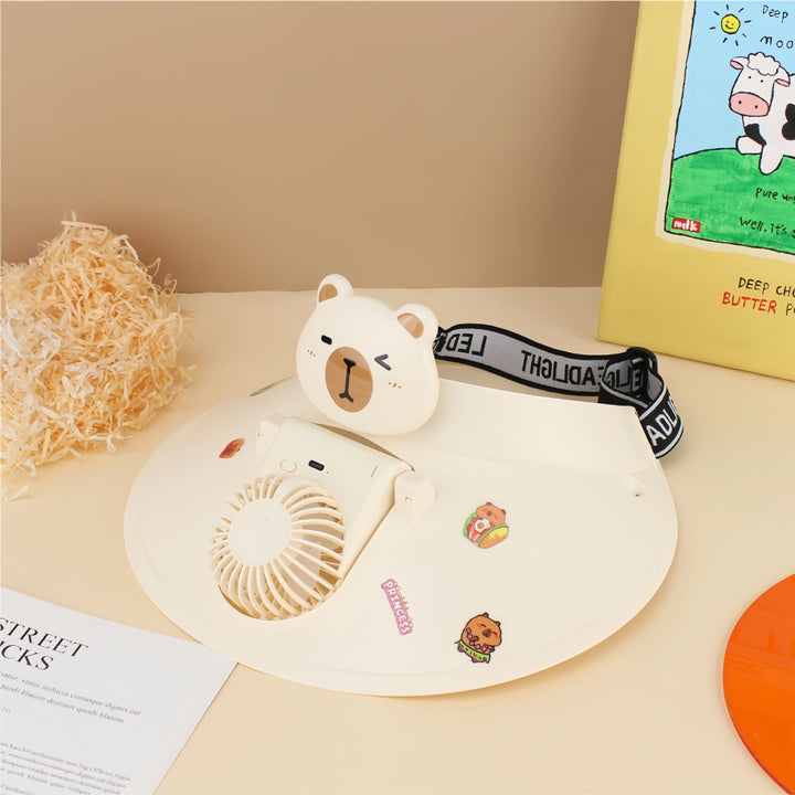 Ladies Portable Hand Fan with Cute Animal Design Kalsten