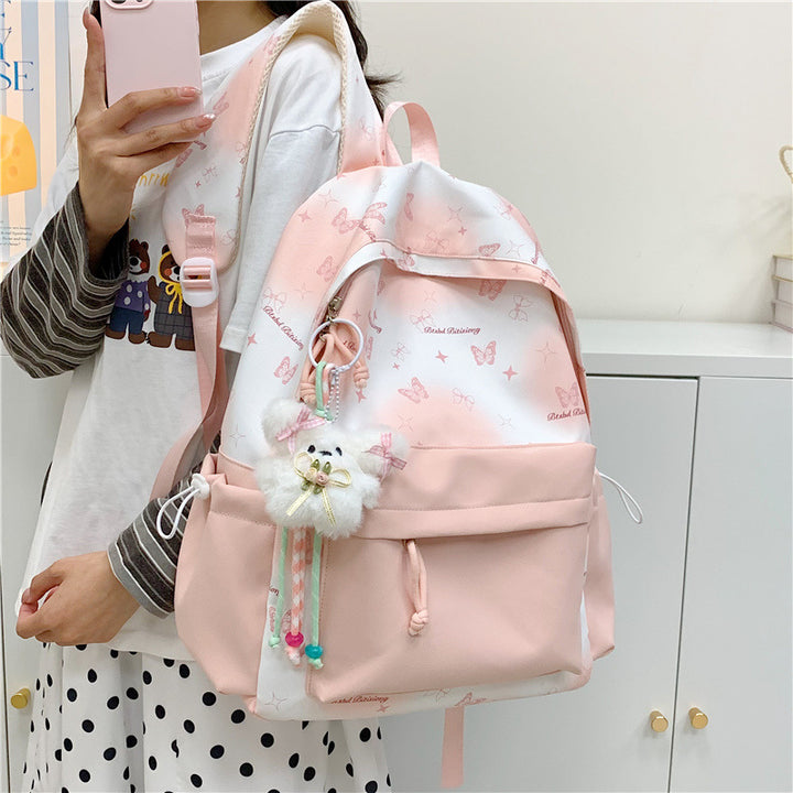 Butterfly Print Backpack Kalsten