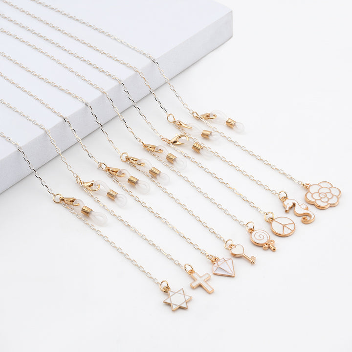 Elegant Geometric Eyewear Chain Kalsten