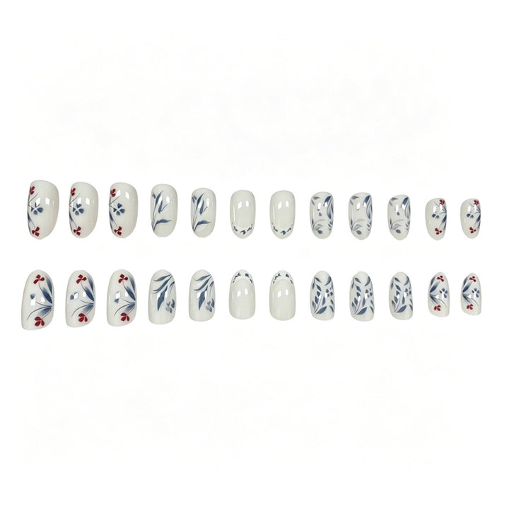 Artistic Floral Acrylic Nail Art Enhancements Kalsten