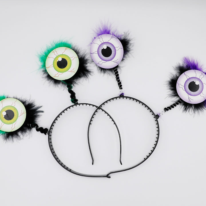 Funny headband with eye motifs