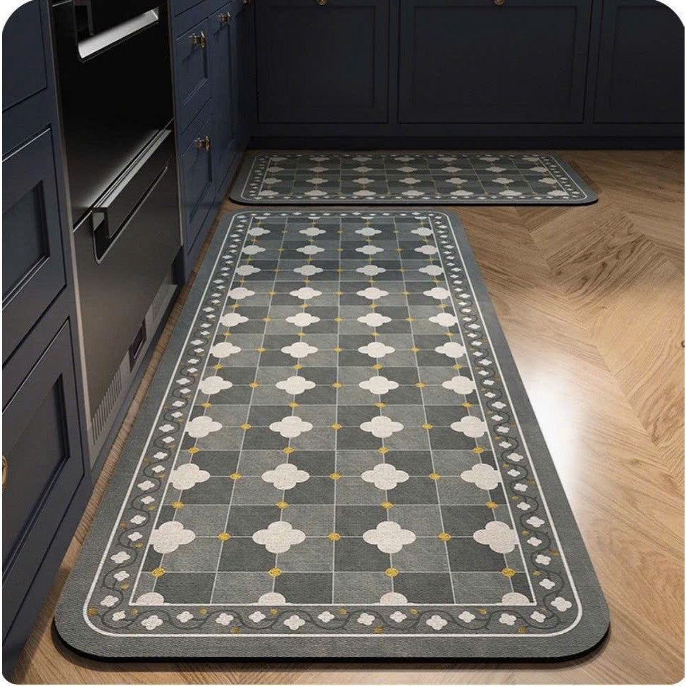 Modern Geometric Kitchen Runner Mat