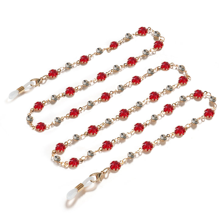Elegant Gemstone Eyewear Chain Kalsten