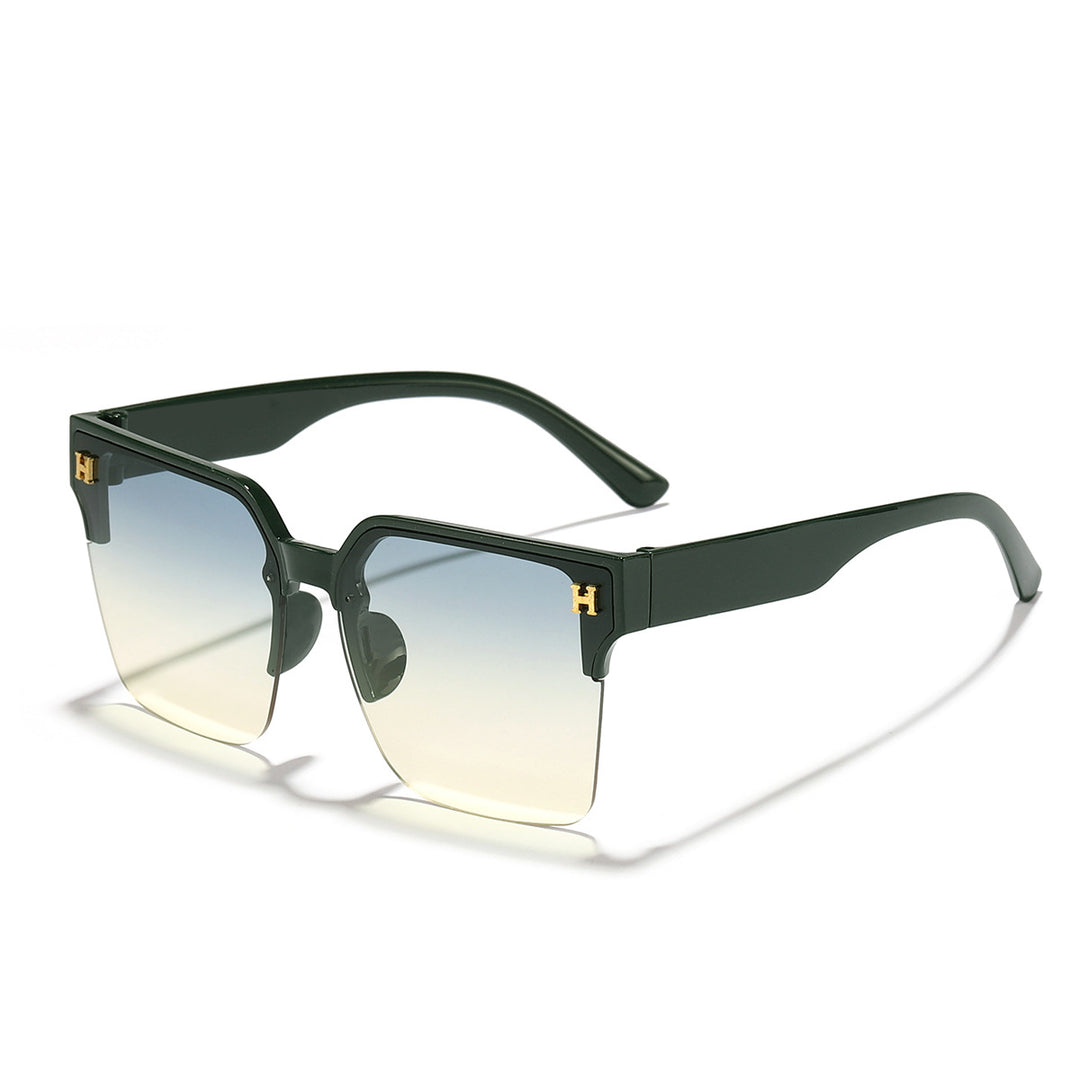Women's modern square sunglasses with transparent frame Kalsten