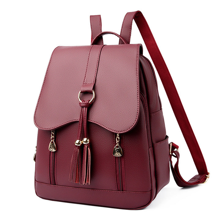 Elegant Faux Leather Backpack