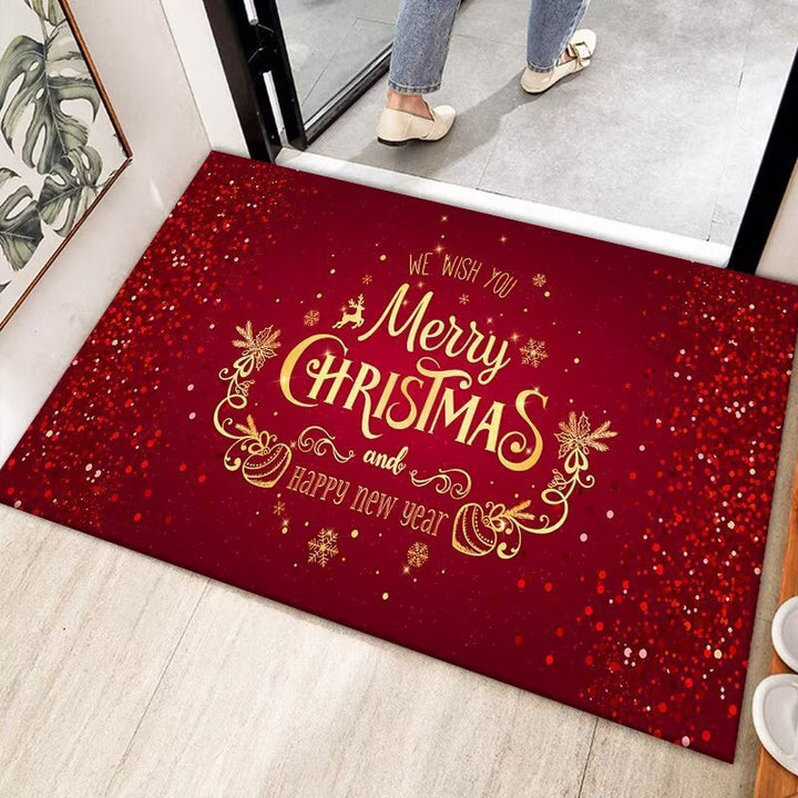 Festive Holiday Welcome Mat