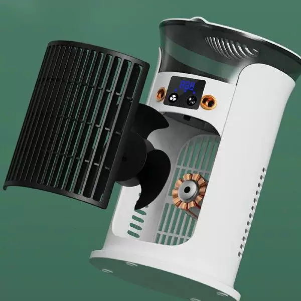 Unisex one size compact portable oscillating tower fan with digital display adjustable airflow and USB charging Kalsten
