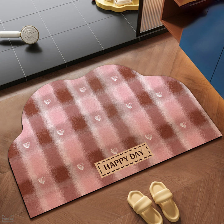 Decorative Leopard Print Bath Mat