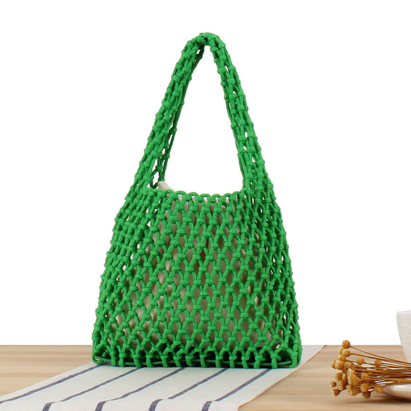 Hand-knotted jute bag Kalsten
