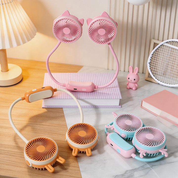 Women Portable Dual-Fan with Custom Design Kalsten
