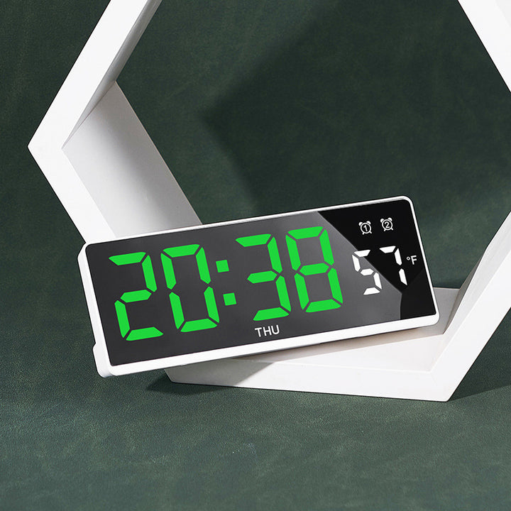 Digital alarm clock with large LED display and weather forecast Kalsten