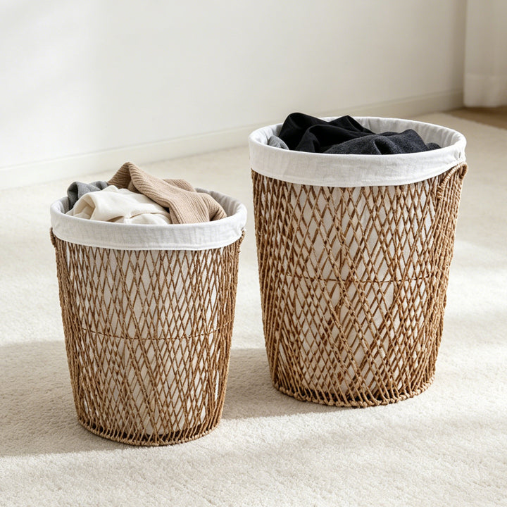 Decorative laundry basket with lid Kalsten