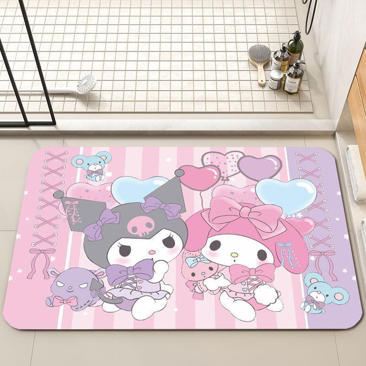 Playful Character-Themed Bath Mat