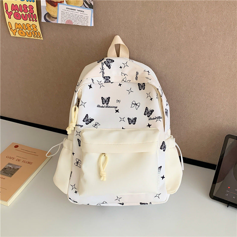 Butterfly Print Backpack Kalsten