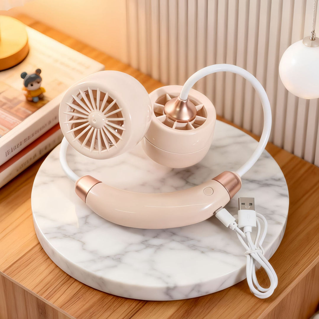 Portable Neck Fan with Flexible Design and USB Connection Kalsten