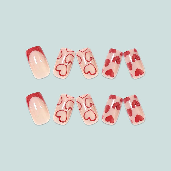 Artistic Nail Art with Heart Design Kalsten