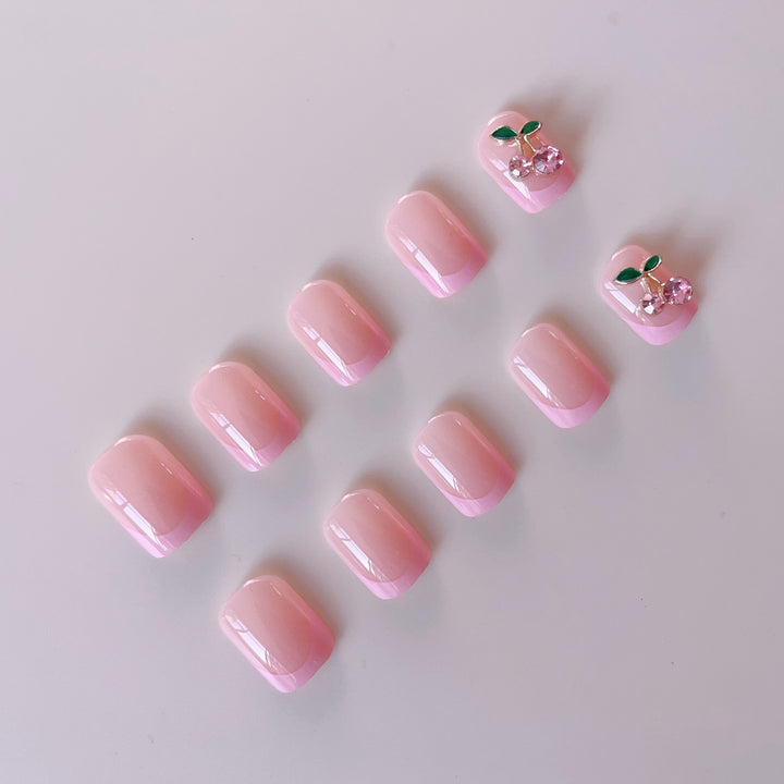Artificial nail set with unique floral accents Kalsten