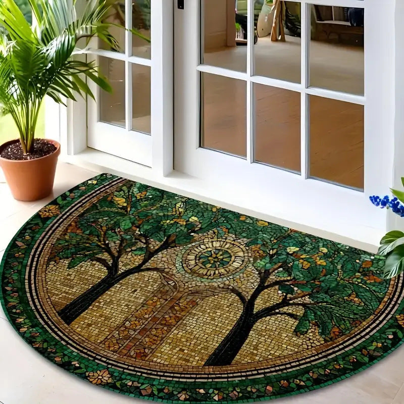 Decorative Round Door Mat