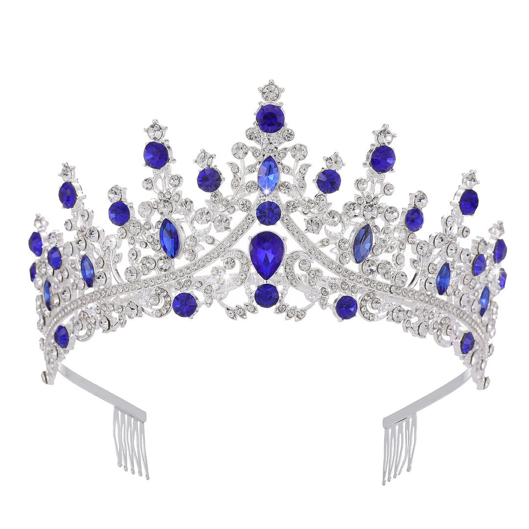 Ladies Rhinestone Tiara with Sparkling Gemstones Kalsten
