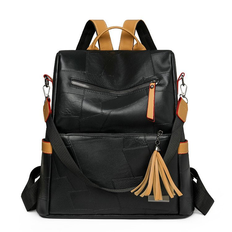 Textured Faux Leather Backpack Kalsten